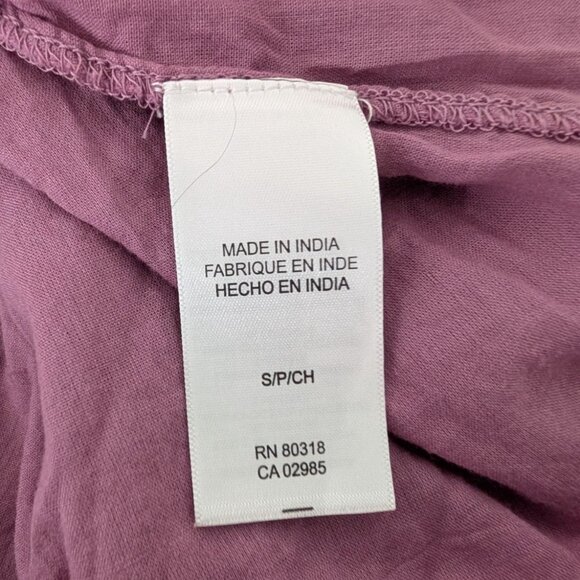 Lucky Brand Lace Pintuck Tiered Maxi Dress Womens Size Small Mauve Purple V Neck - Picture 7 of 14